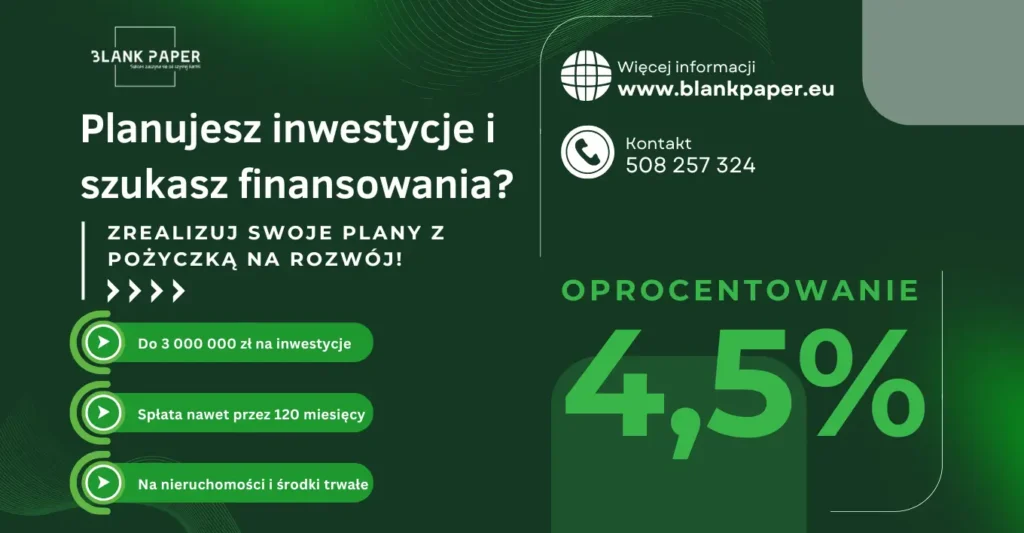 preferencyjna pożyczka na rozój