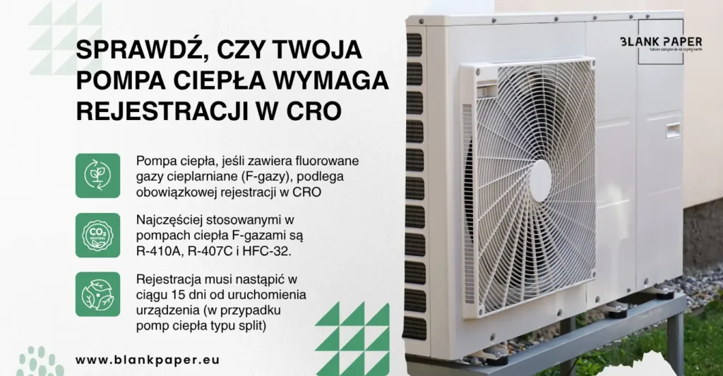 rejestracja pompy ciepła