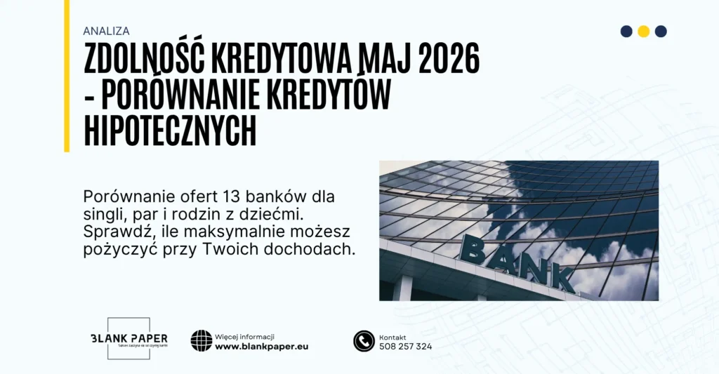 zdolność kredytowa maj 2026